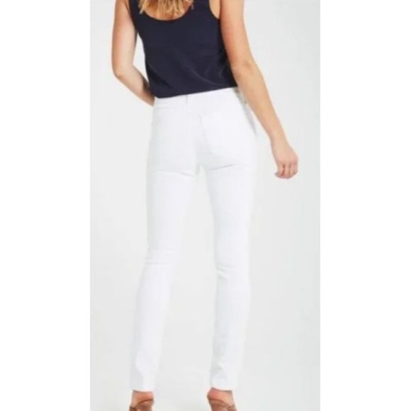 AG Adriano Goldschmied The Prima Ankle Pintucked White Jeans‎ Womens 29R $215 - Picture 2 of 14
